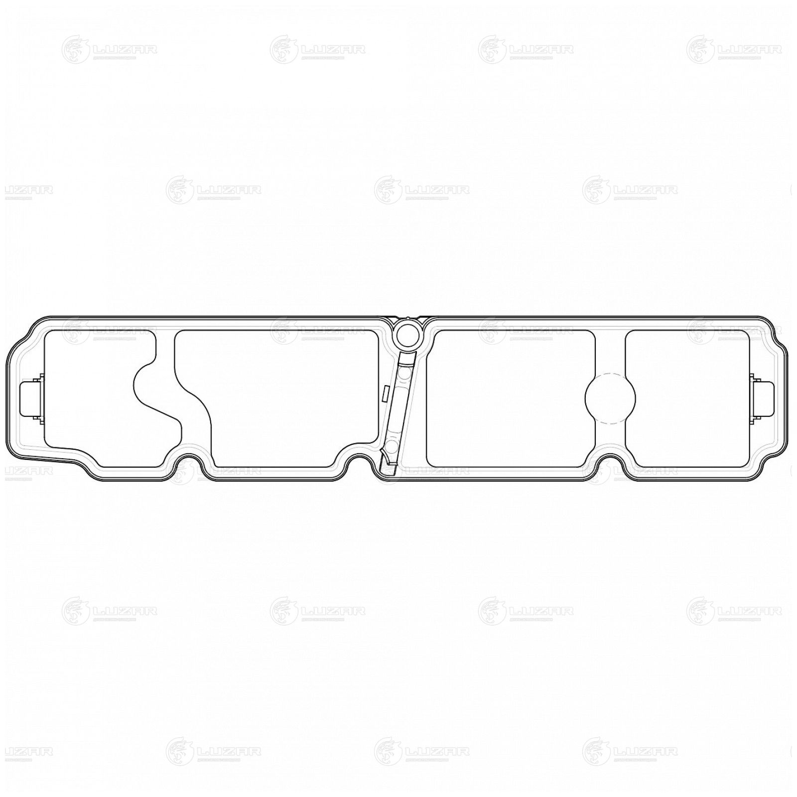 LUZAR LES21006 Прокладка клапанной крышки для а/м Volvo V40 (12-)/Citroen C4 Picasso (14-) 1.6d