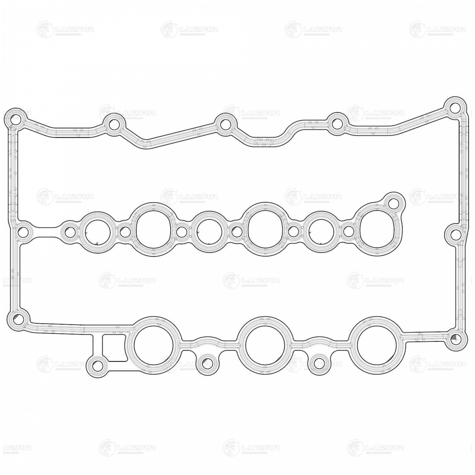 LUZAR LES21007 Прокладка клапанной крышки для а/м Land Rover Discovery III (04-) 2.7d/3.0d