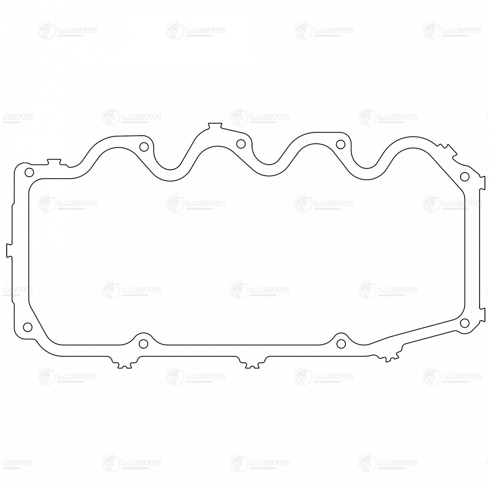 LUZAR LES21010 Прокладка клапанной крышки для а/м Chery Amulet (03-)/Ford Escort (80-) 1.3/1.6i (LES 21010)