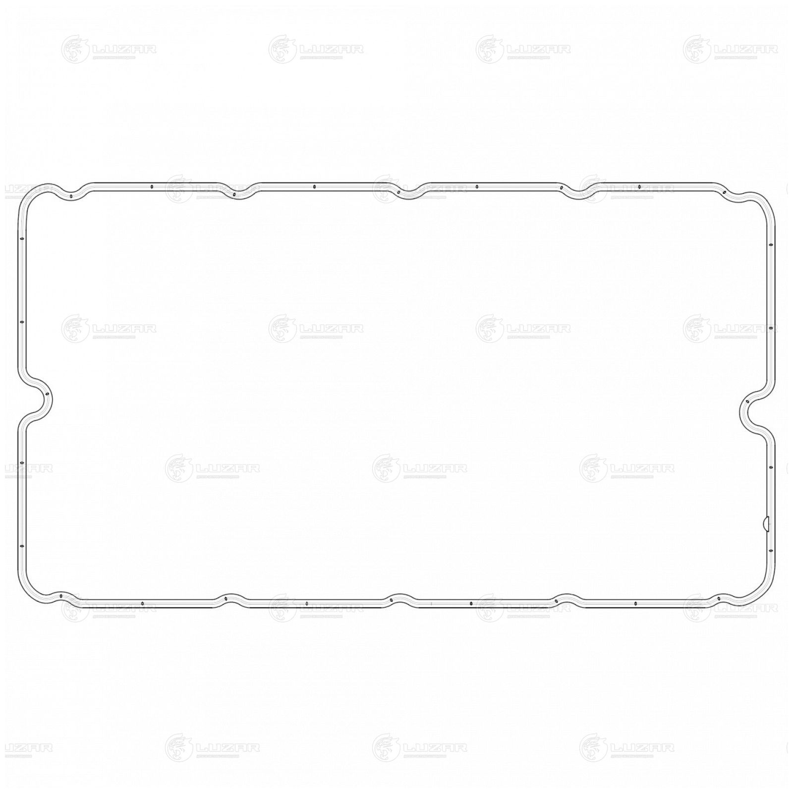 LUZAR LES21011 Прокладка клапанной крышки для а/м Ford Transit (06-)/Peugeot Boxer (06-) 2.2d/2.4d (LES 21011)