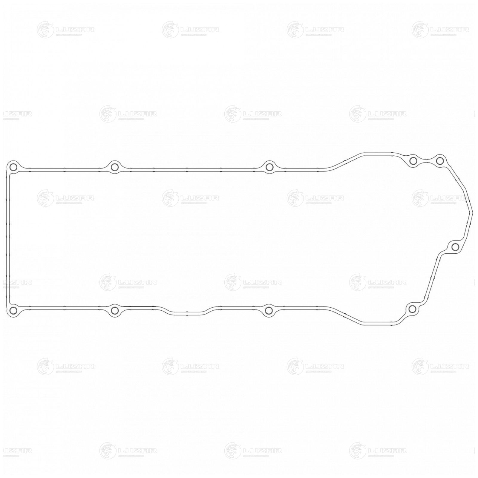 LUZAR LES21405 Прокладка клапанной крышки для а/м Nissan Almera N16 (00-)/Primera P12 (02-) 1.5i/1.8i (LES 21405)