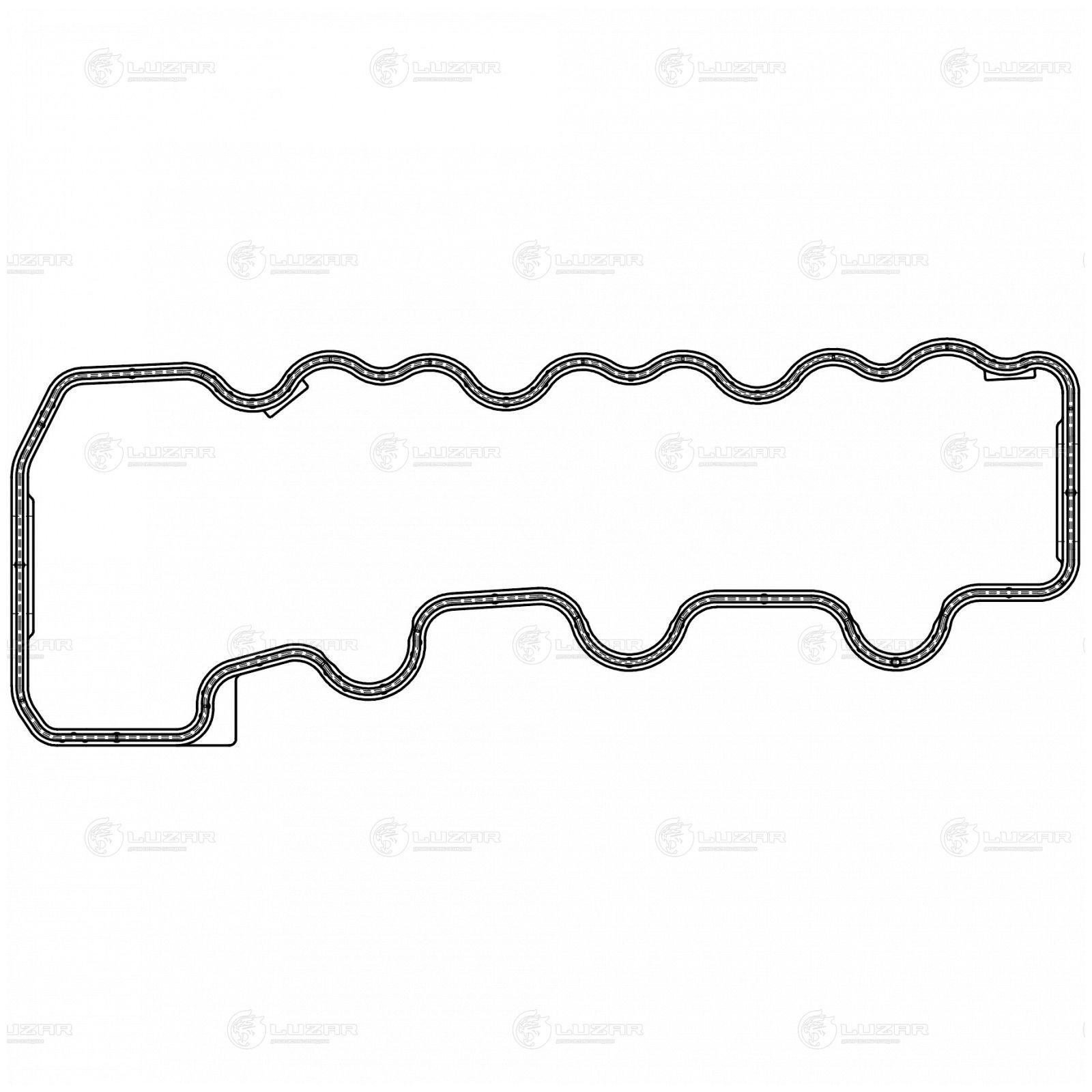 LUZAR LES21501 Прокладка клапанной крышки для а/м Mercedes-Benz M W163 (97-) 3.2i (левая) (LES 21501)