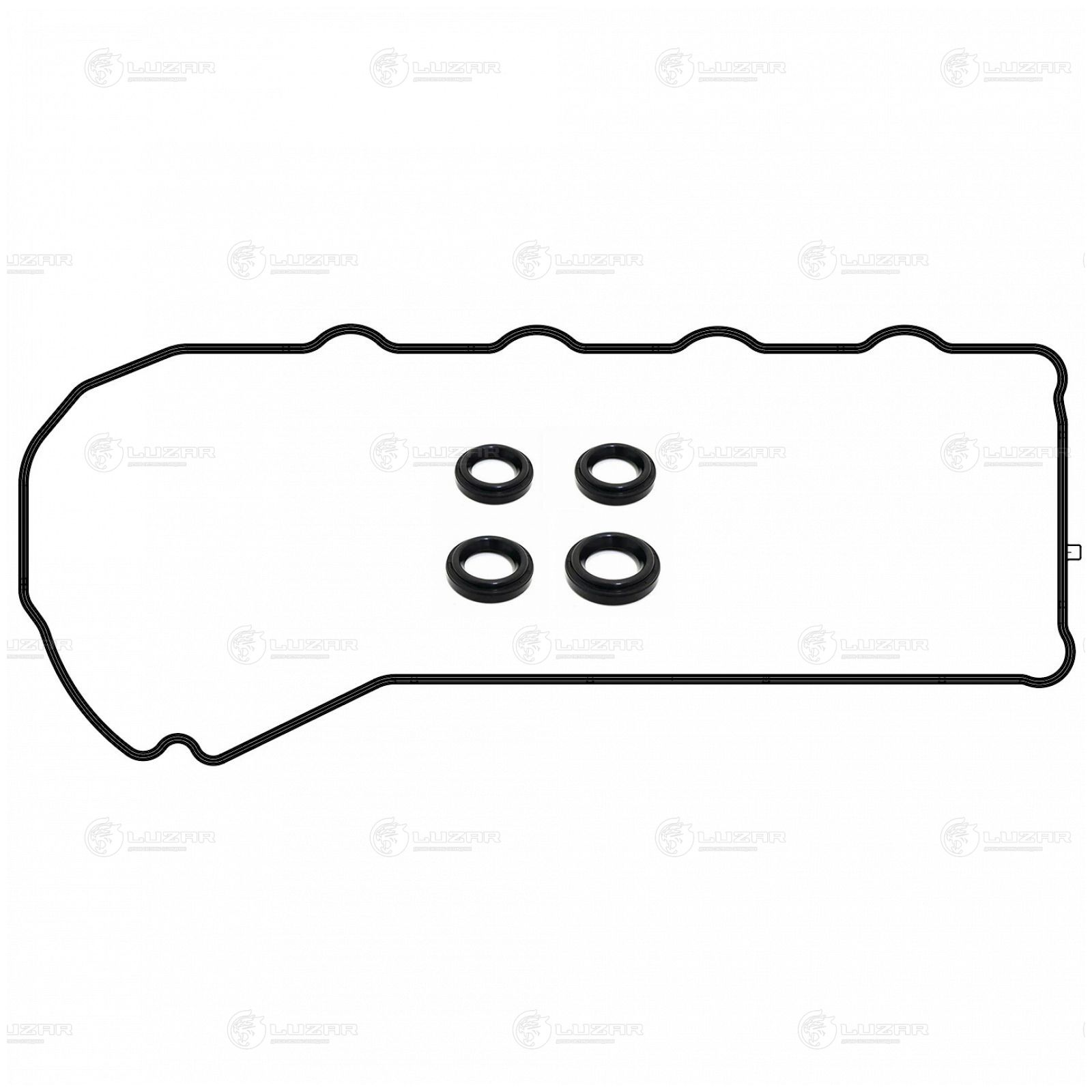 LUZAR LES21902 Прокладка клапанной крышки для а/м Toyota Camry (11-)/RAV4 (12-)/Lexus RX (08-) 2.5i/2.7i (кмпл.)