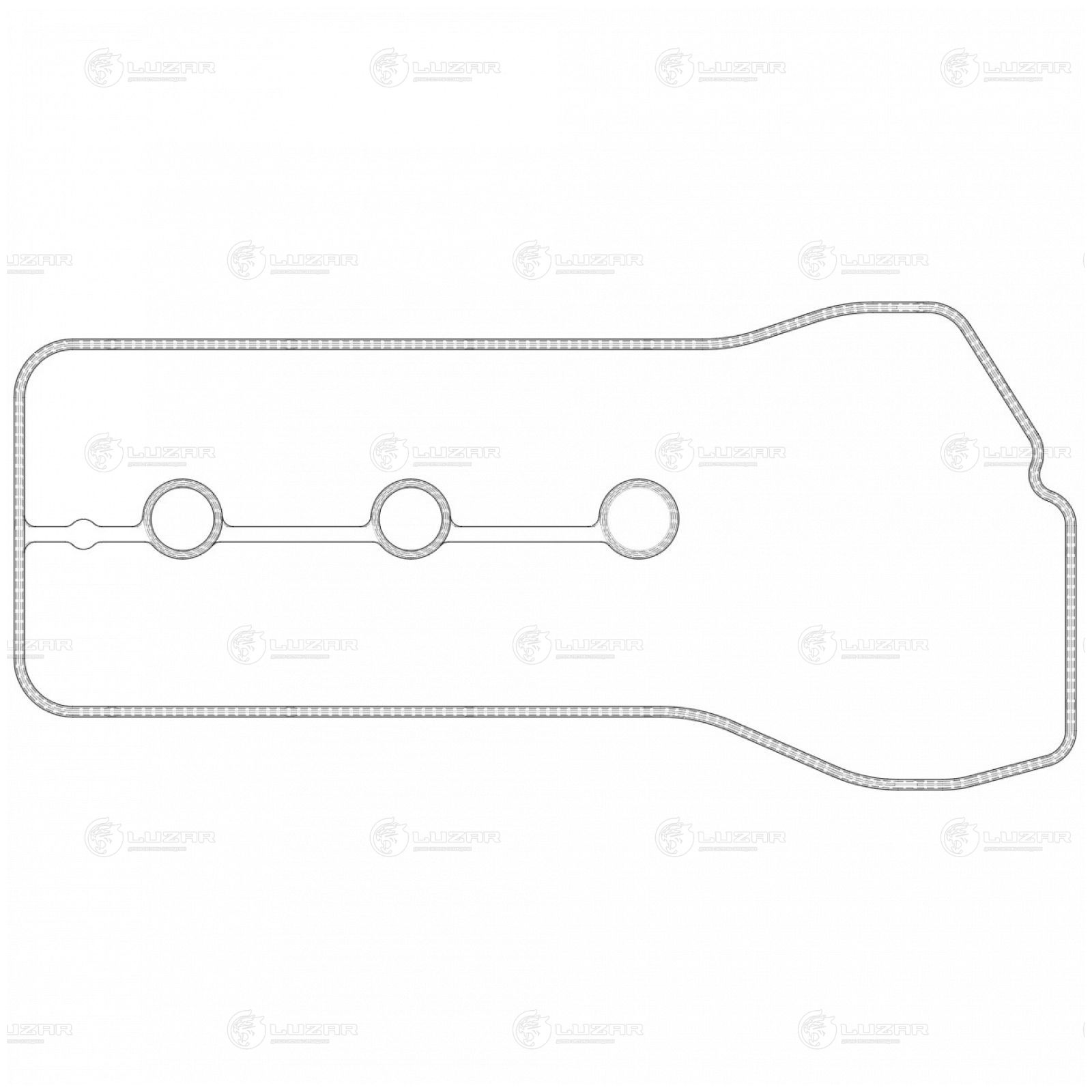 LUZAR LES21906 Прокладка клапанной крышки для а/м Toyota Land Cruiser Prado (02-)/4Runner (02-) 4.0i (лев.) | прав |