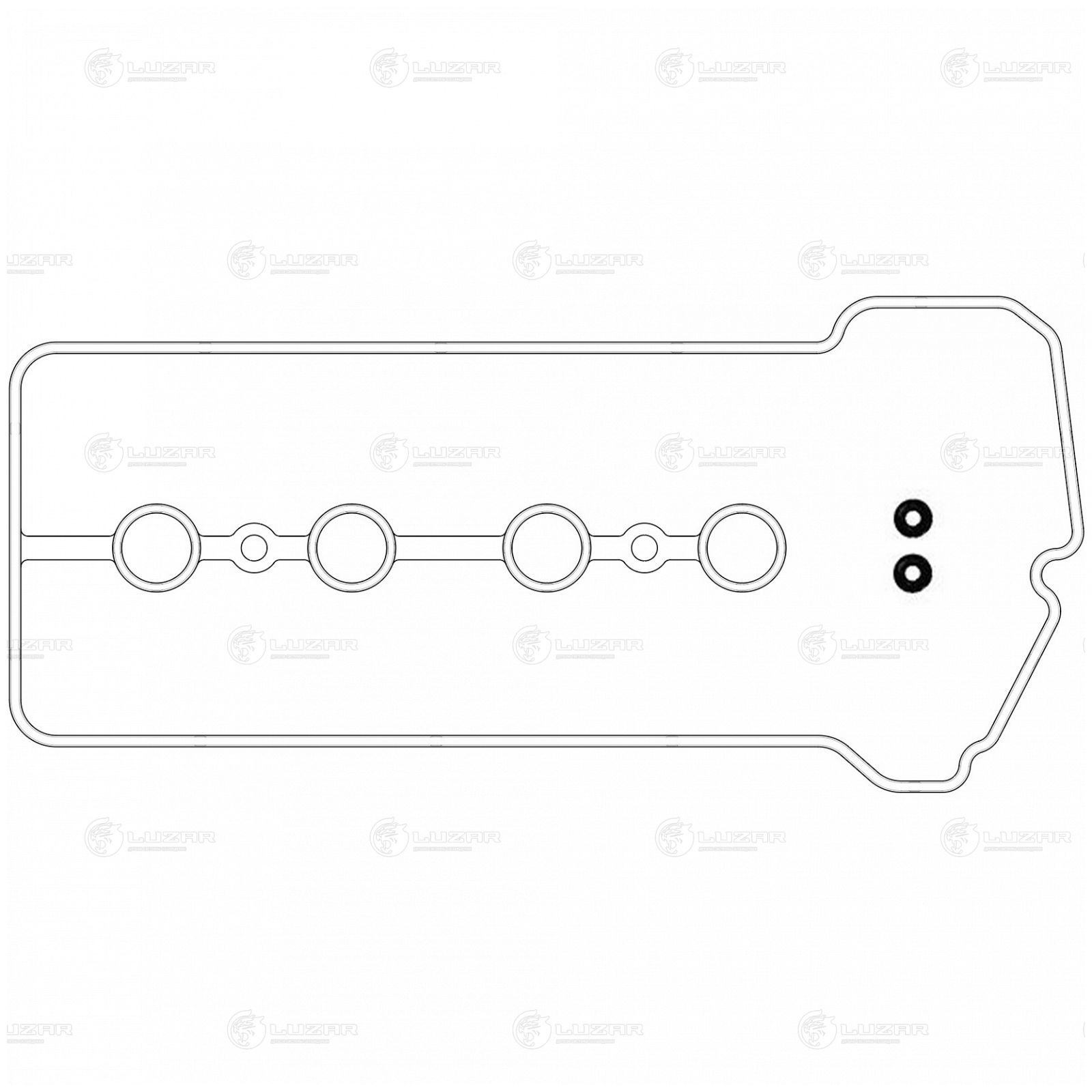 LUZAR LES21921 Прокладка клапанной крышки для а/м Toyota Corolla (01-)/Probox (02-)/Prius (03-) 1.5i [NZ] (LES 2192