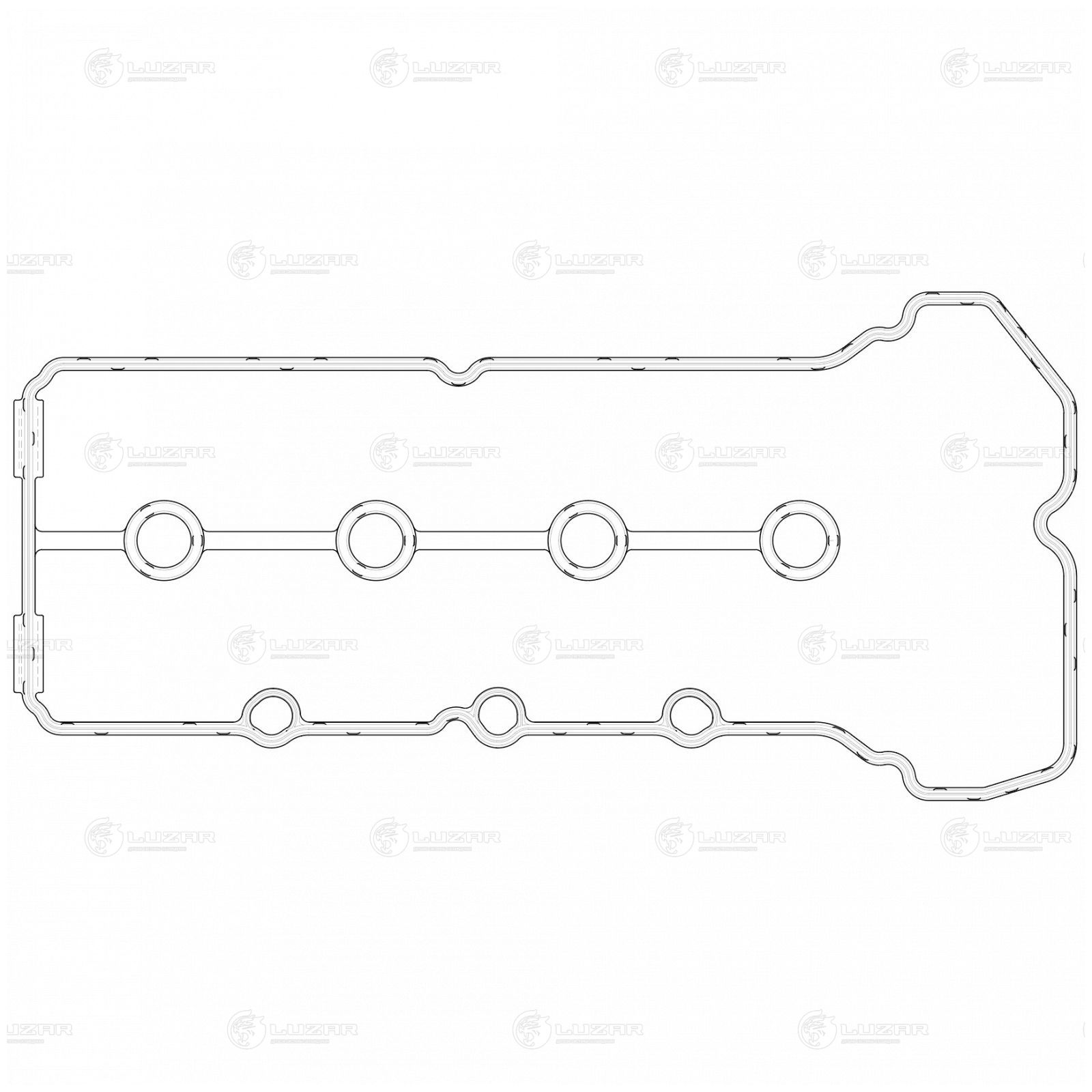LUZAR LES22402 Прокладка клапанной крышки для а/м Suzuki Vitara (15-)/Grand Vitara (05-) 1.6i