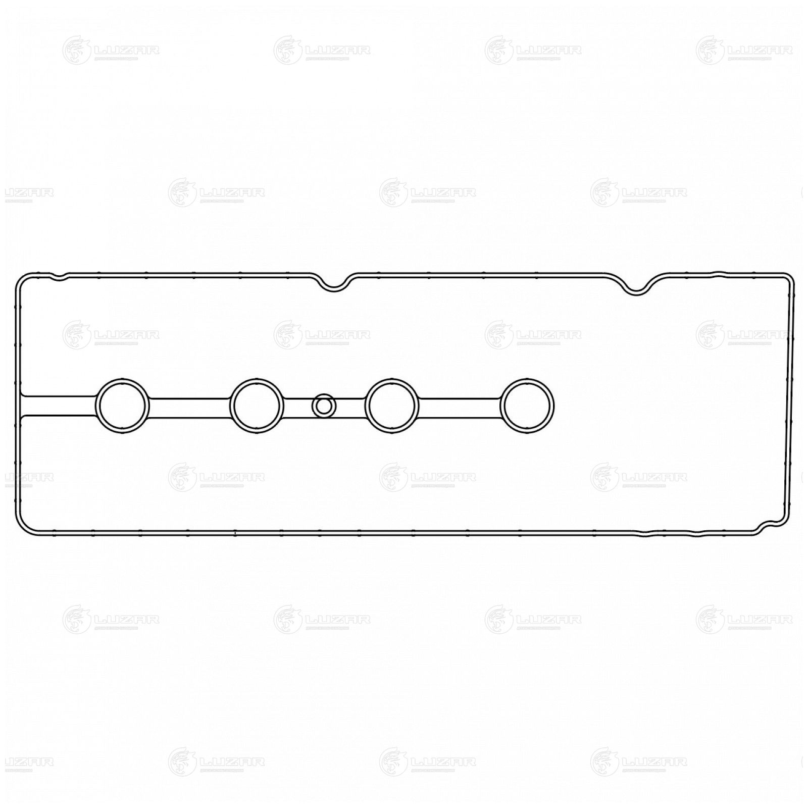 LUZAR LES22501 Прокладка клапанной крышки для а/м Mazda 3 (03-)/2 (07-) 1.5i/1.6i (LES 22501)