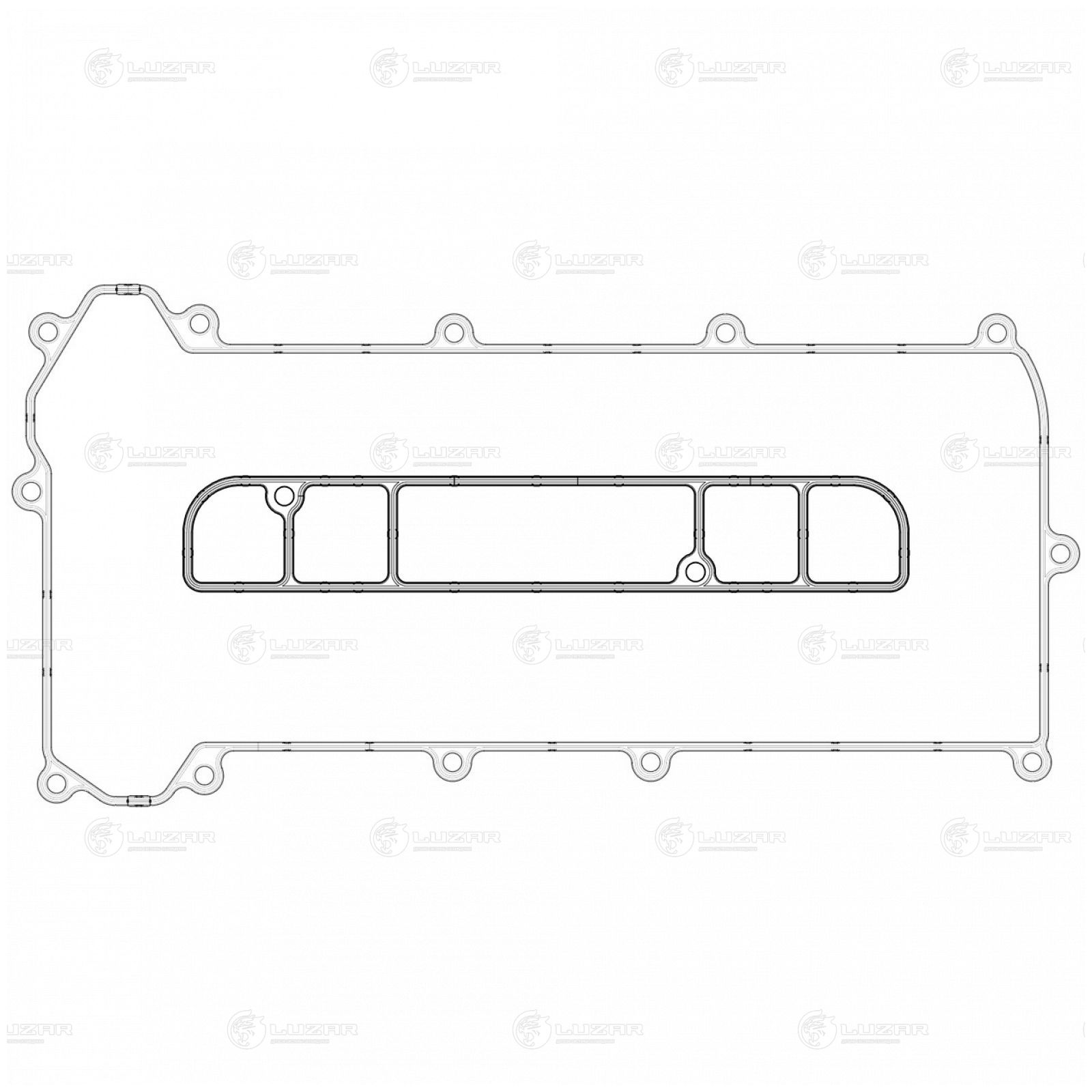 LUZAR LES22504 Прокладка клапанной крышки для а/м Mazda CX-7 (06-) 2.3T (LES 22504)