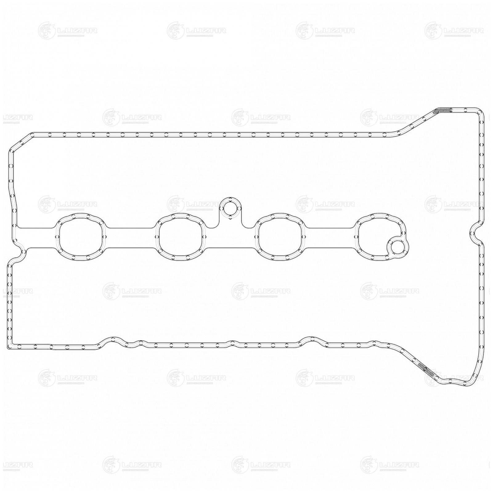LUZAR LES22505 Прокладка клапанной крышки для а/м Mazda CX-5 (11-)/6 (GJ/GL) (13-) 2.5i [PY-VPS] (LES 22505)