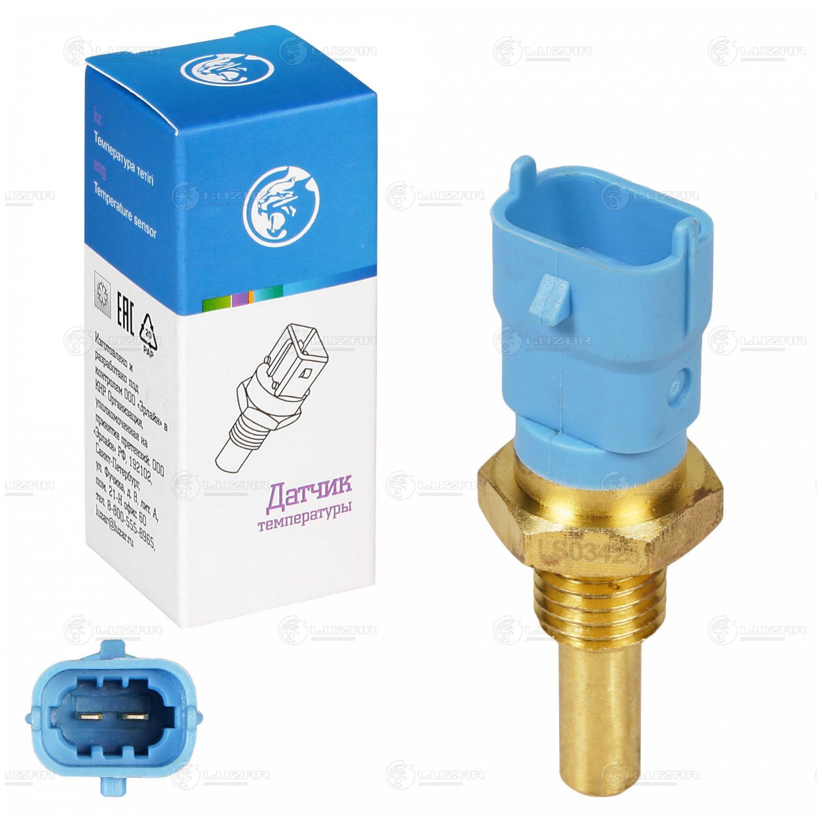 LUZAR LS03425 Датчик температуры для а/м ГАЗ 40524 Евро-3 (LS 03425)