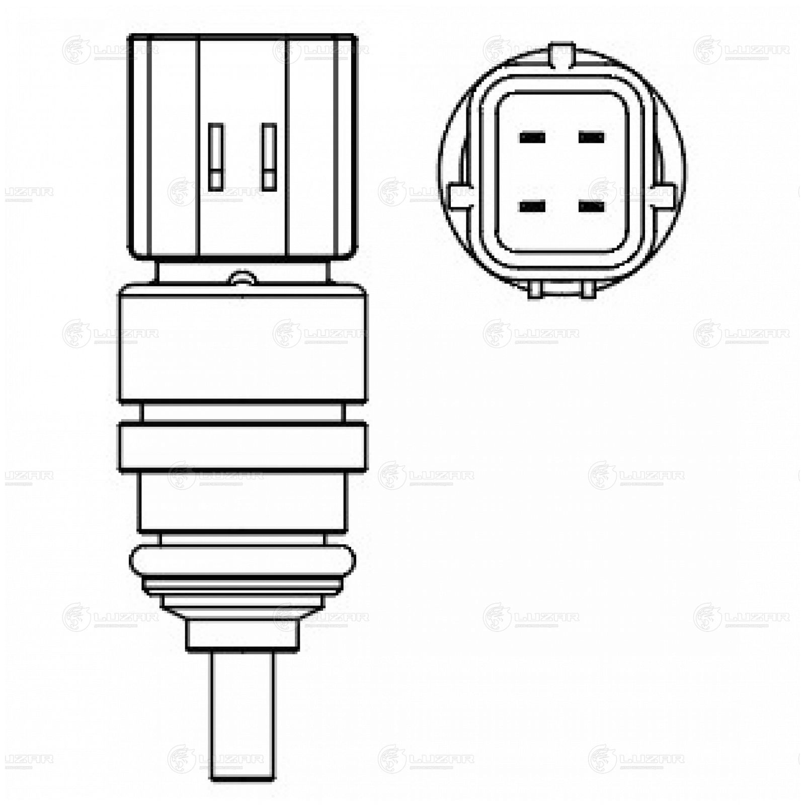 LUZAR LS0819 Датчик температуры для а/м Kia Sportage III (10-)/Sorento (09-)/Hyundai ix35 (10-) (LS 0819)