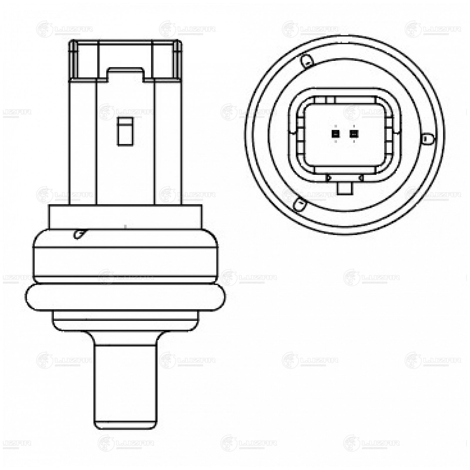 LUZAR LS1012 Датчик температуры для а/м Land Rover Freelander II (06-)/Range Rover Evoque (11-) 2.2d (LS 1012)