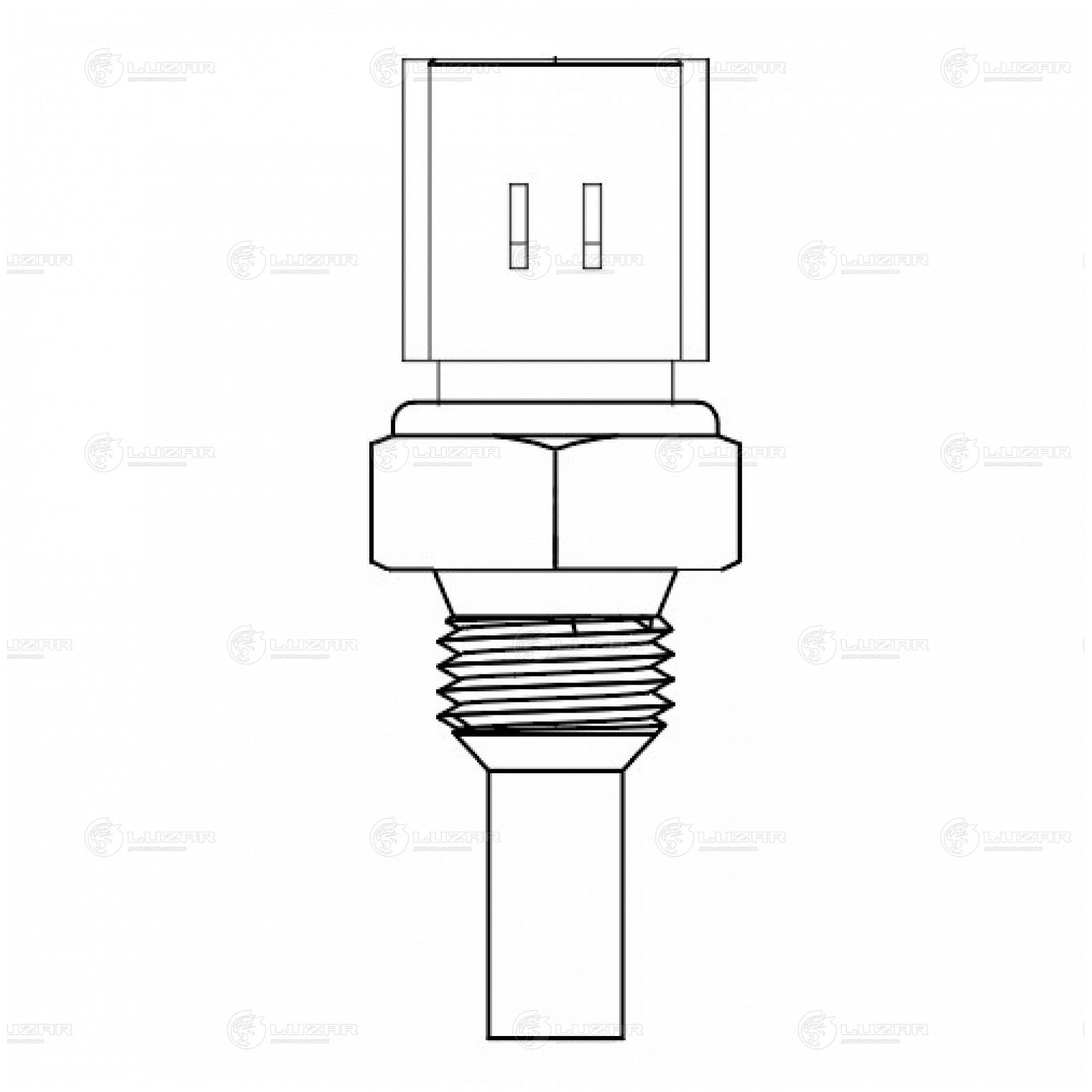 LUZAR LS1701 Датчик температуры для а/м SsangYong Actyon II (12-)/Kyron (05-)/Actyon Sport I (07-) (LS 1701)
