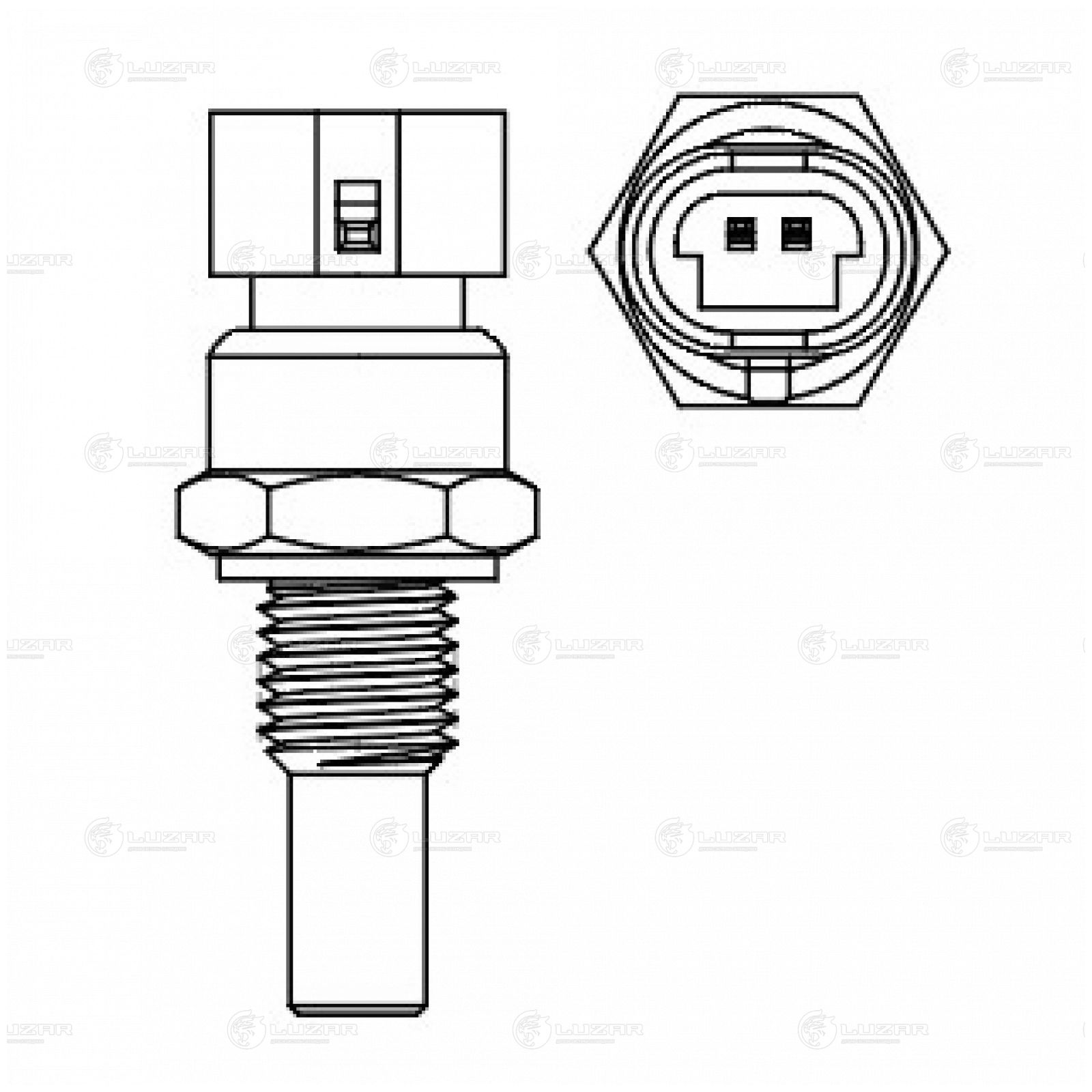 LUZAR LS3008 Датчик температуры для а/м Great Wall Hover H3/H5 (05-) 2.0i/2.4i (LS 3008)