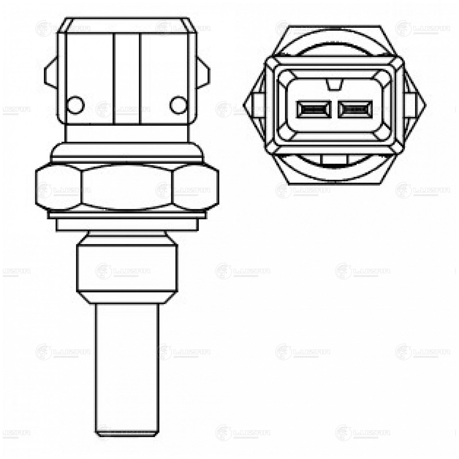 LUZAR LS3011 Датчик температуры для а/м Chery Tiggo (T11) (05-)/Tiggo FL (13-)/Fora (A21) (06-) (LS 3011)