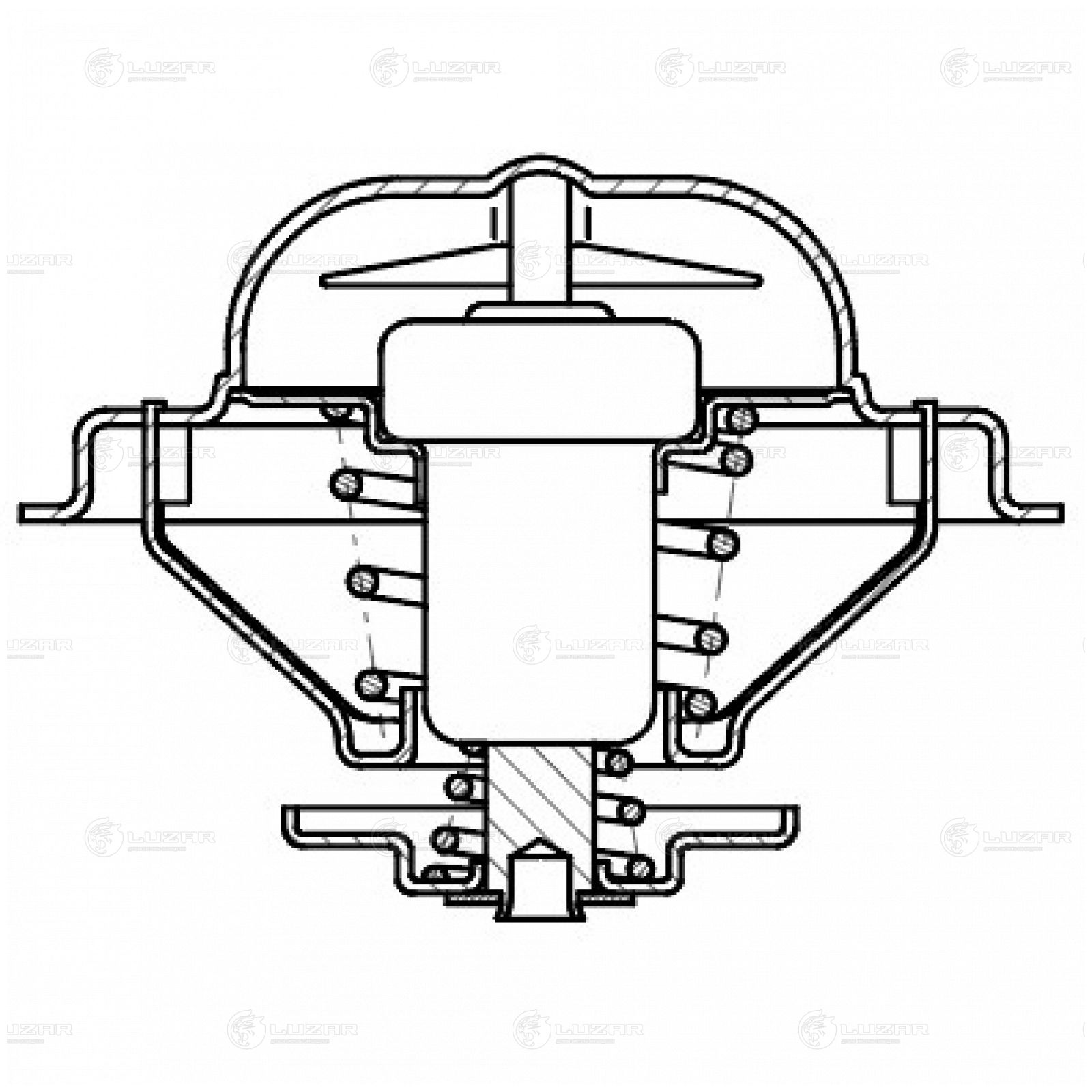 LUZAR LT1840 Термостат для а/м VW Touareg (02-)/Porsche Cayenne (03-) 3.2i (80°С) (термоэл.) (LT 1840)
