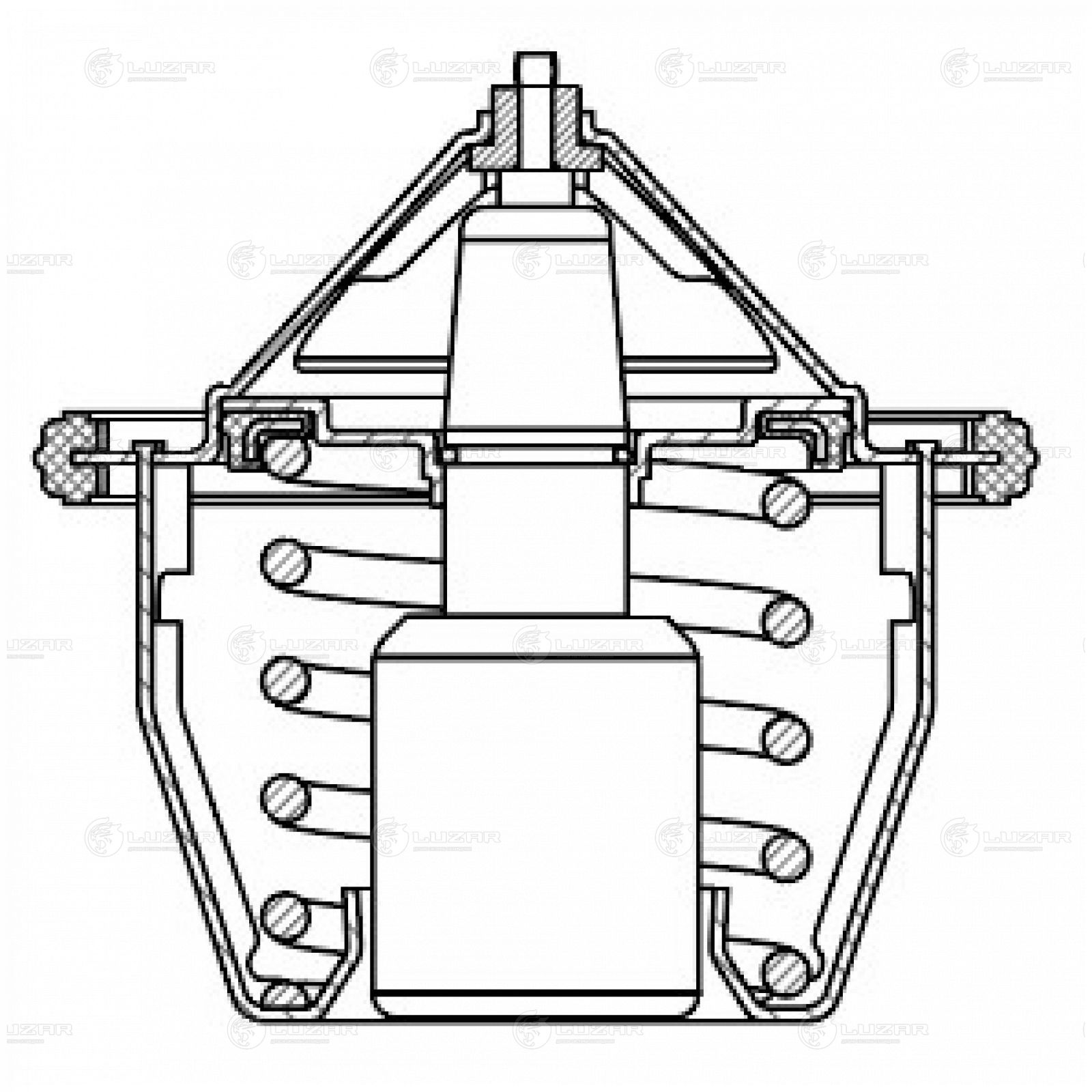 LUZAR LT2212 Термостат для а/м Subaru Outback (09-)/Impreza (09-) 1.5i/2.0i/2.5i (88°С) (термоэл.) (LT 2212)