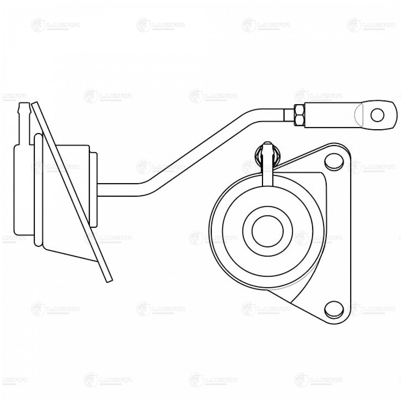 LUZAR LTC0836 Актуатор турбокомпрессора для а/м Hyundai H1 Starex (00-) 2.5D [D4CB] (LTC 0836)