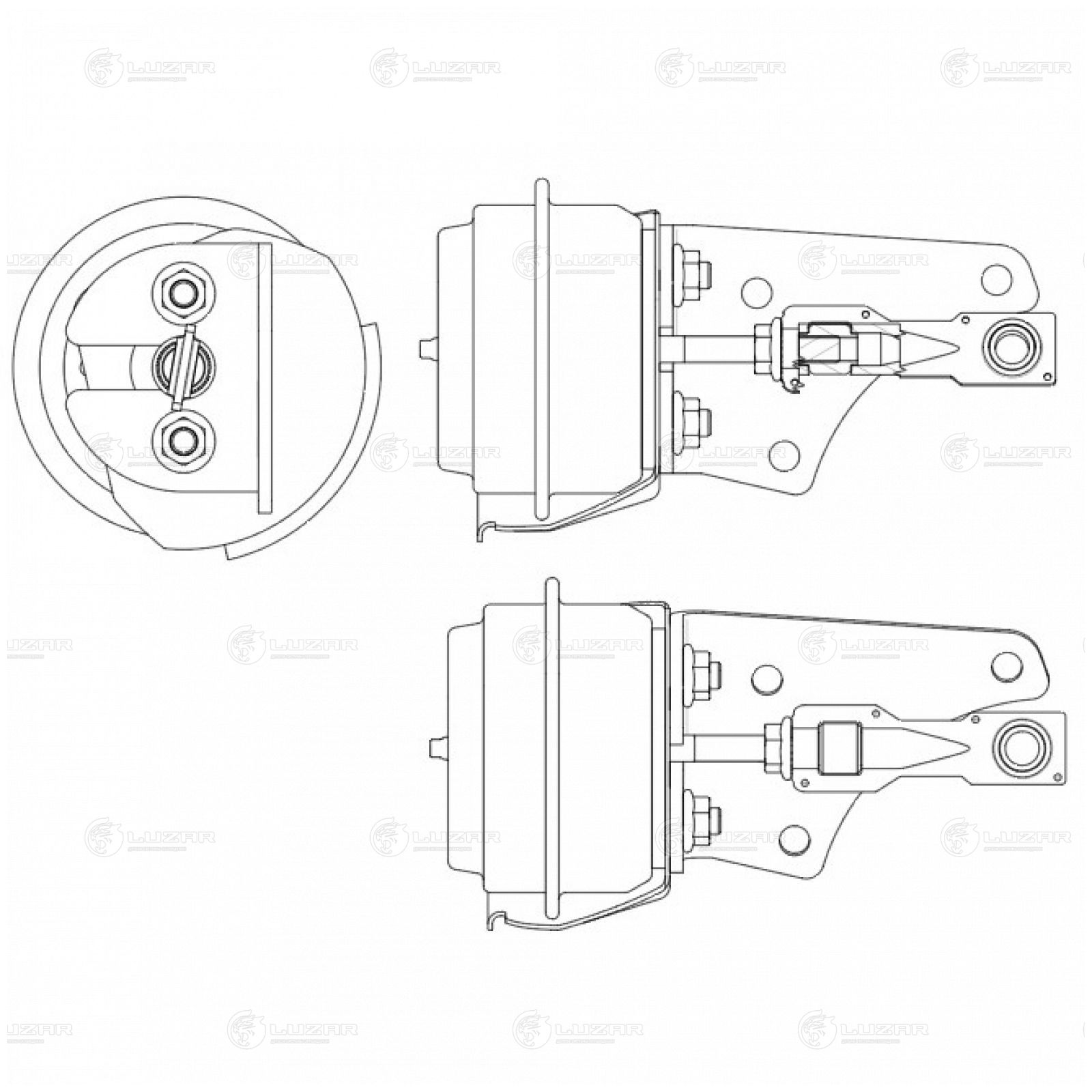 LUZAR LTC1401 Актуатор турбокомпрессора для а/м Nissan Pathfinder (05-)/Navara (05-) 2.5D [YD25DDTi] (тип GT2056V)