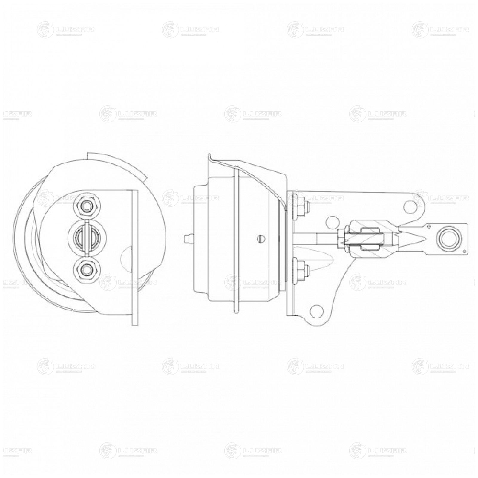 LUZAR LTC1750 Актуатор турбокомпрессора для а/м SsangYong Kyron/Actyon (05-) 2.0D [D20DT] (тип GTB1549V) (LTC 1750