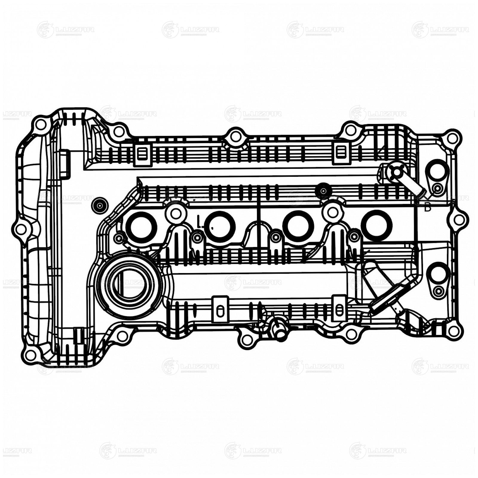 LUZAR LVPC0810 Крышка клапанная для а/м Hyundai Creta (16-)/Tucson (15-) 2.0i [NU]