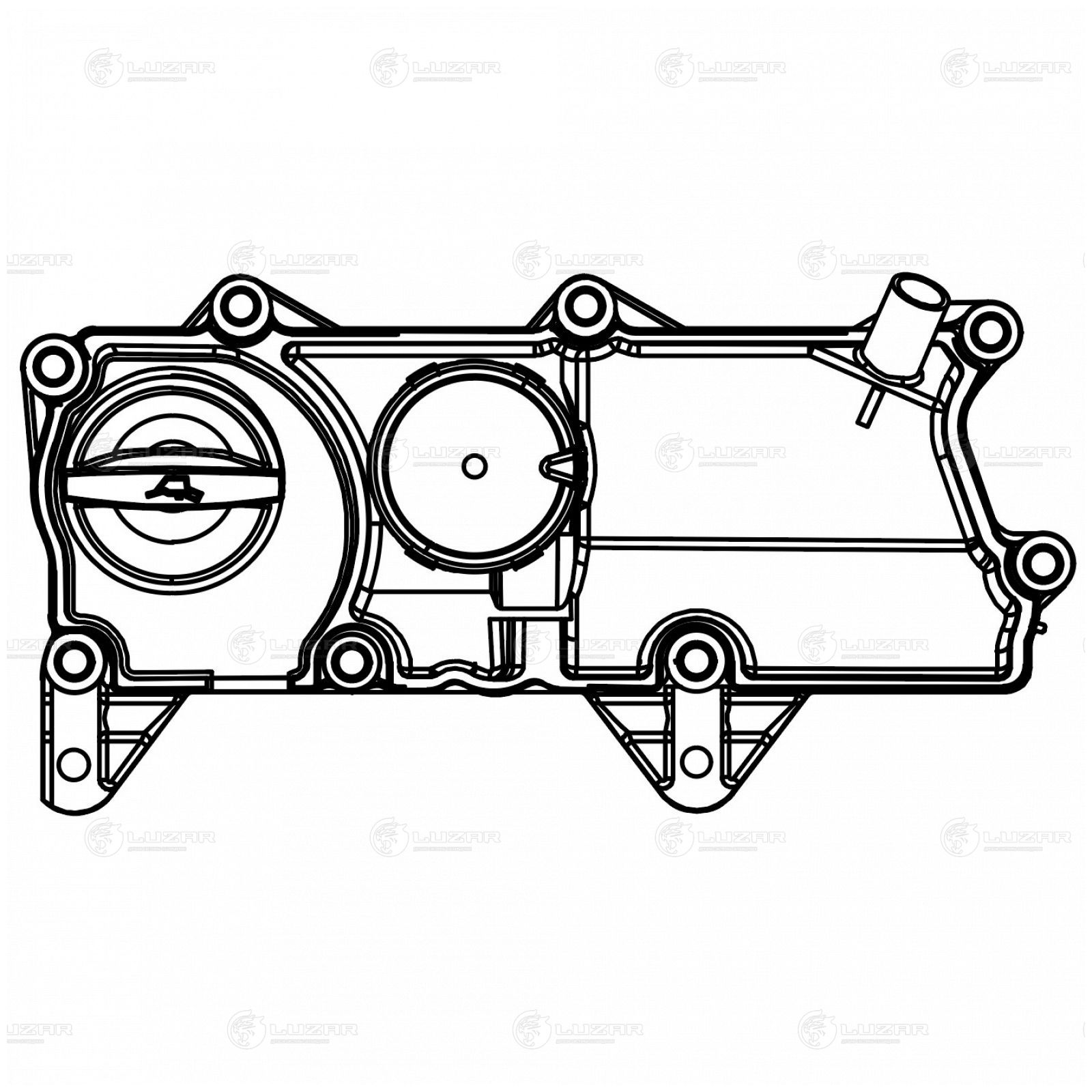 LUZAR LVPC1007 Крышка клапанная для а/м Geely Tugella (19-)/Volvo XC60 (17-) 2.0T