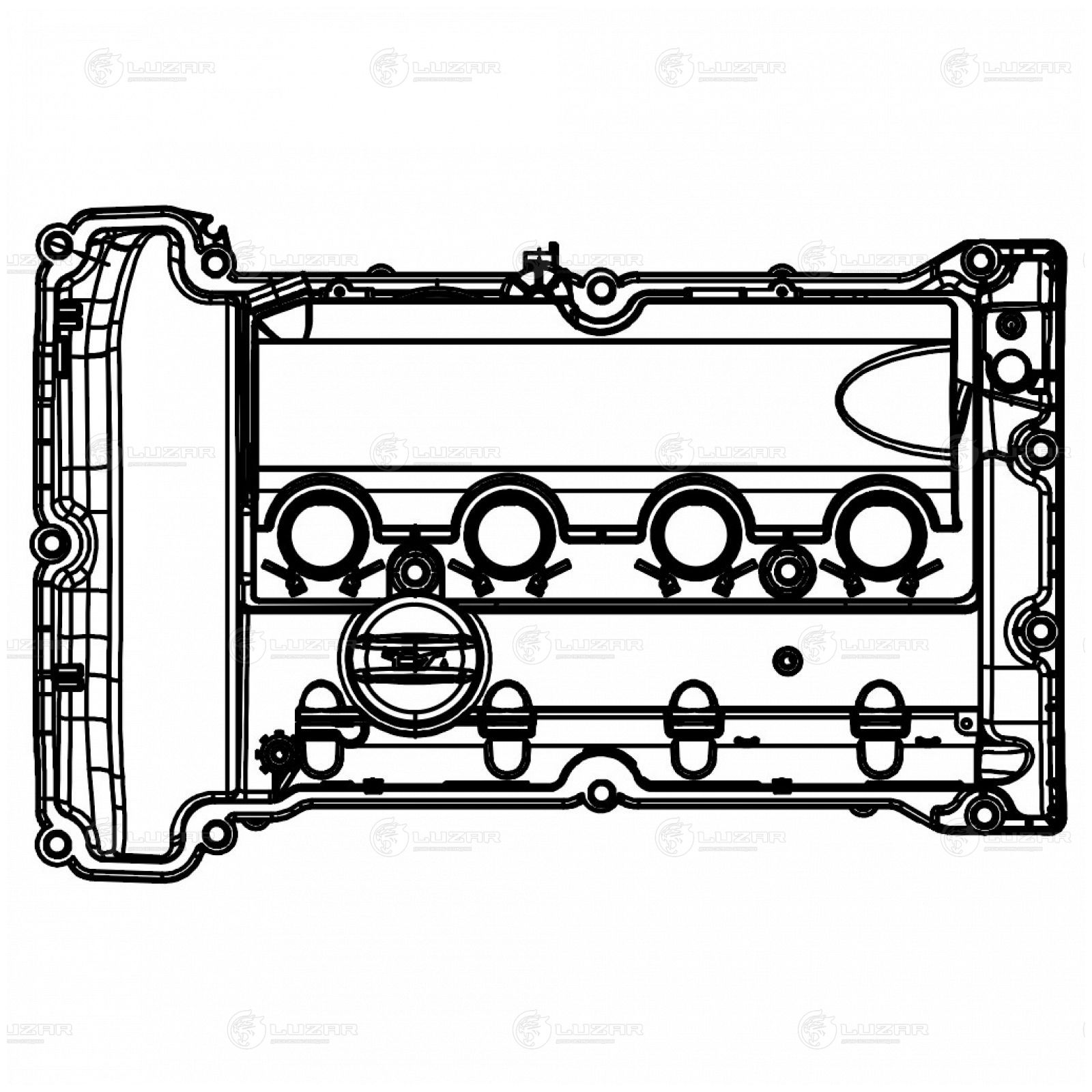 LUZAR LVPC2004 Крышка клапанная для а/м Peugeot 3008 (09-)/Citroen C4 II (10-)/DS4 (11-) 1.6i [EP6 Gen2] (LVPC 2004