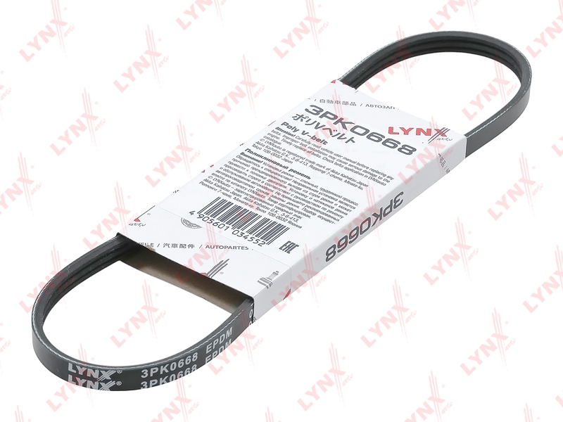 LYNXAUTO 3PK0668 Ремень поликлиновой