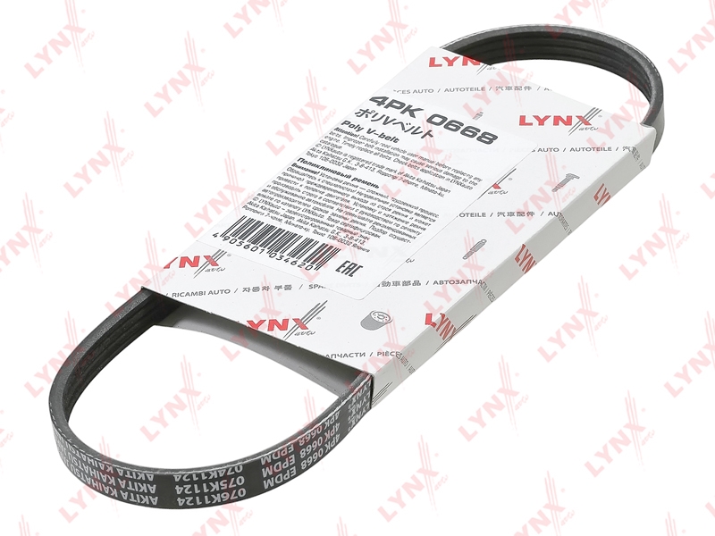 LYNXAUTO 4PK0668 Ремень поликлиновой
