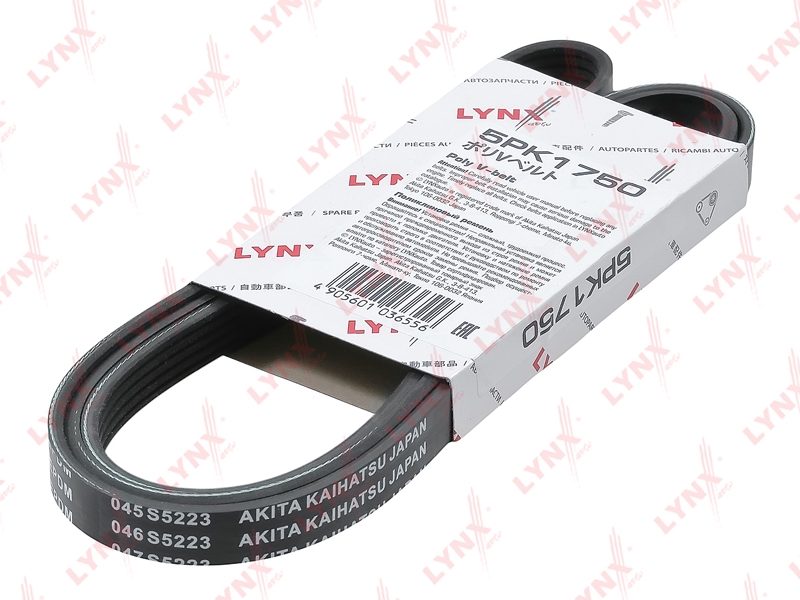 LYNXAUTO 5PK1750 Ремень поликлиновой (EPDM, Power Max)