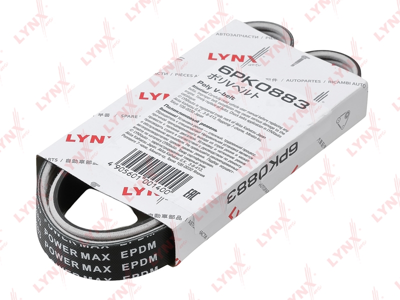 LYNXAUTO 6PK0883 Ремень поликлиновой подходит для LADA Kalina 16V 6PK0883