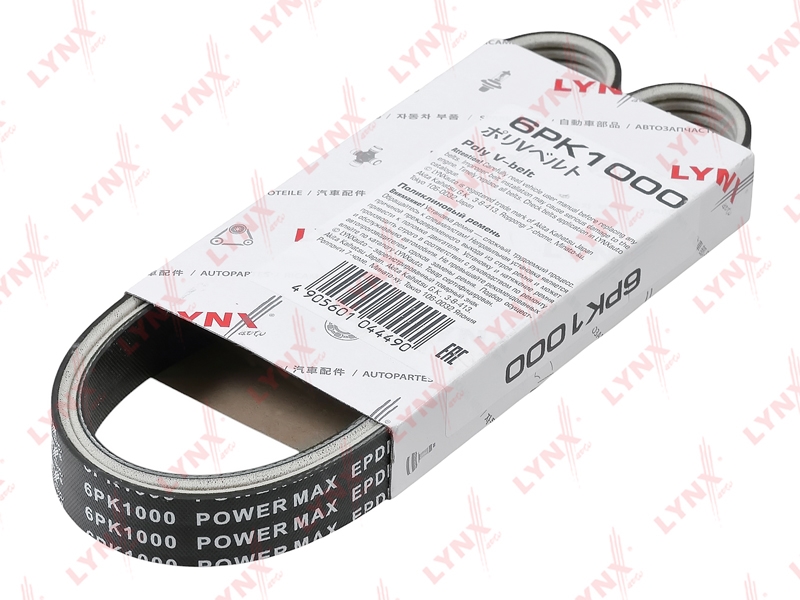 LYNXAUTO 6PK1000 Ремень поликлиновой (EPDM, Power Max)