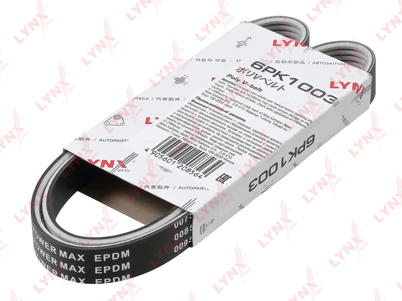 LYNXAUTO 6PK1003 Ремень поликлиновой (EPDM, Power Max)