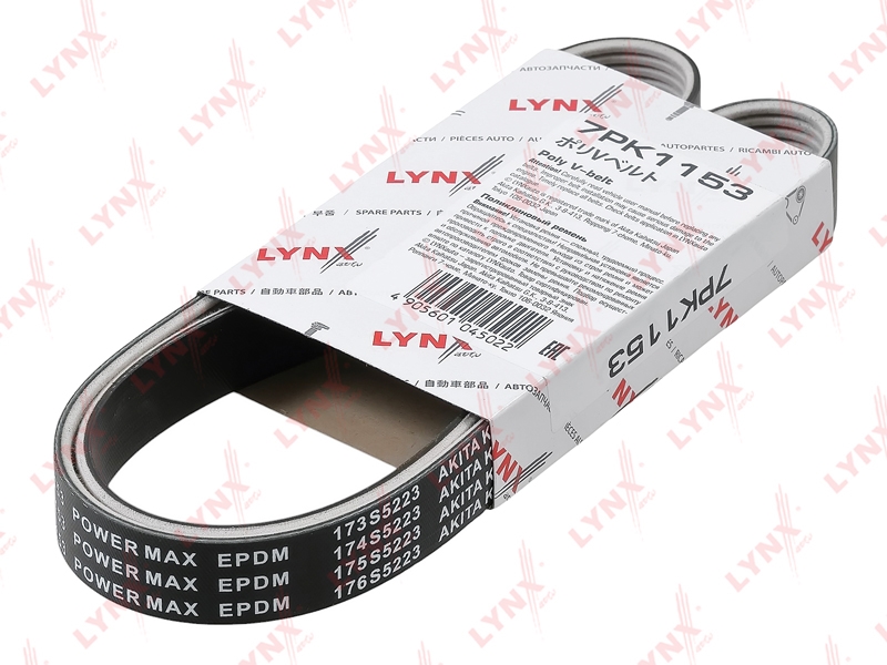 LYNXAUTO 7PK1153 Ремень поликлиновой (EPDM, Power Max)