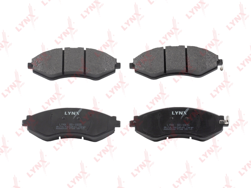 LYNXAUTO BD1805 Колодки тормозные CHEVROLET REZZO/DAEWOO NUBIRA 00-03 пер.