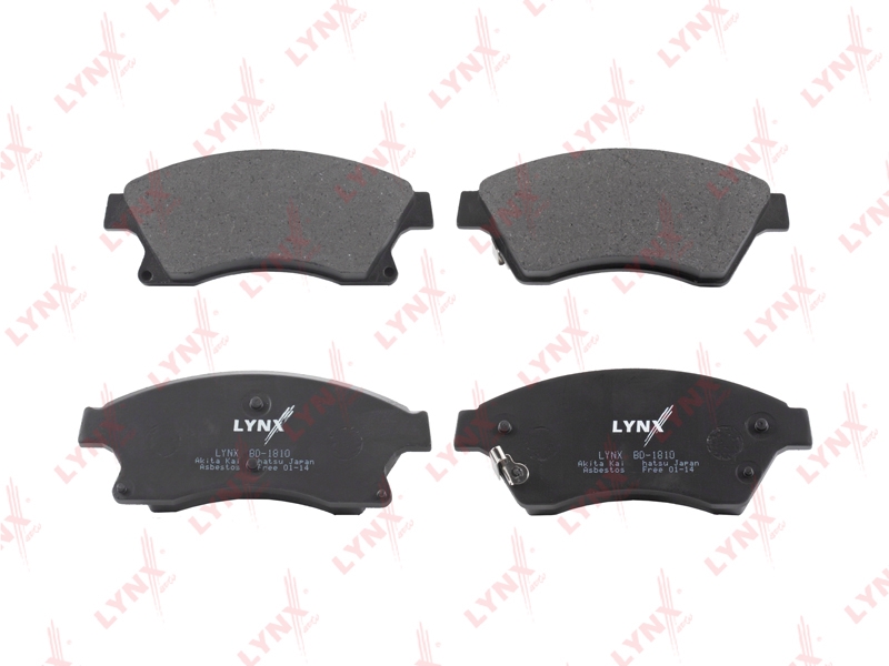 LYNXAUTO BD1810 Колодки тормозные передние подходит для CHEVROLET Cruze 09, OPEL Astra J 1.6-2.0TD 09 BD-1810