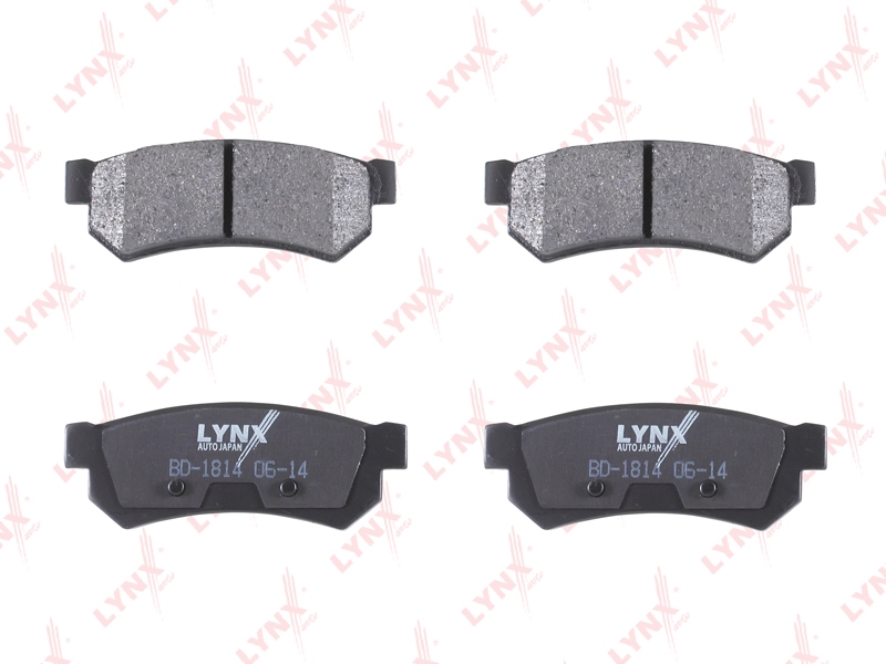 LYNXAUTO BD1814 Колодки тормозные CHEVROLET LACETTI 07-/DAEWOO NUBIRA зад.