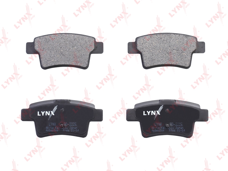 LYNXAUTO BD2226 Колодки тормозные дисковые | зад |