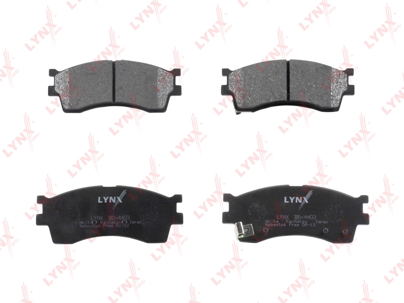 LYNXAUTO BD4403 Колодки тормозные передние подходит для KIA Spectra 05 / Clarus/Rio 00-05/Shuma 01-04 BD-4403
