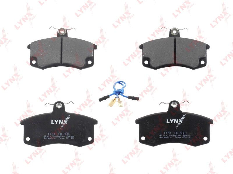LYNXAUTO BD4601 Колодки тормозные дисковые передние | перед | LADA 2108-099/2110-12/2113-15/GRANTA/KALINA/PRIORA