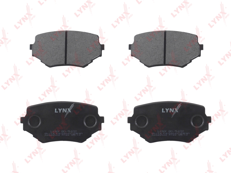 LYNXAUTO BD5102 Колодки тормозные дисковые | перед |