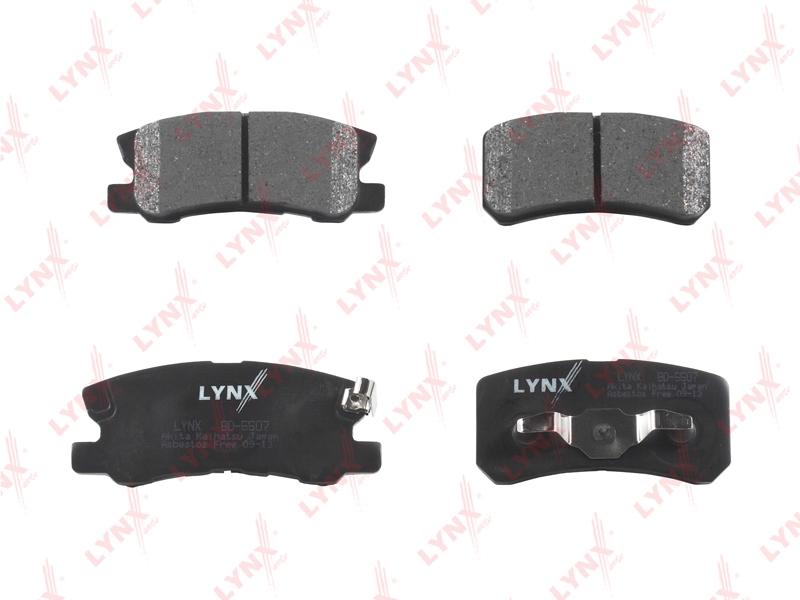 LYNXAUTO BD5507 Колодки тормозные PEUGEOT 4007/MITSUBISHI PAJERO III/OUTLANDER 06> зад.