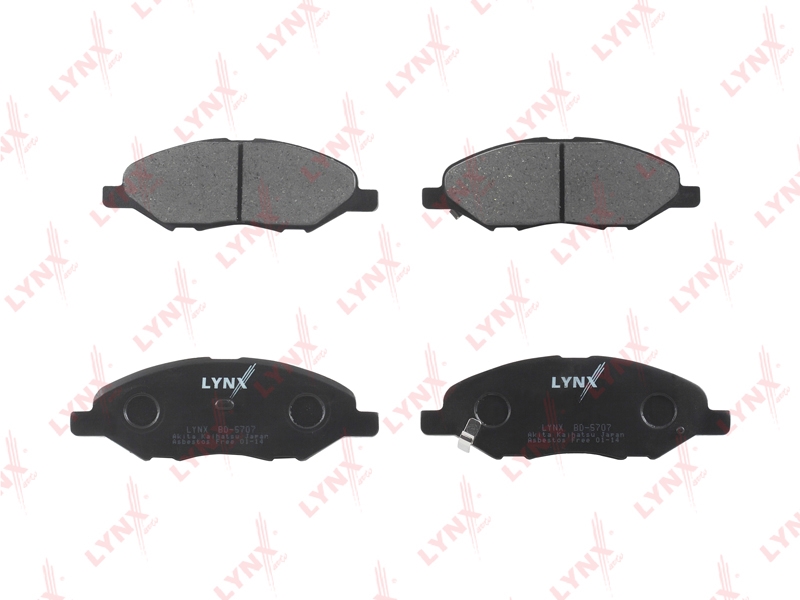 LYNXAUTO BD5707 Колодки тормозные LADA VESTA 22-/NISSAN MICRA 03-/TIIDA 07- пер.