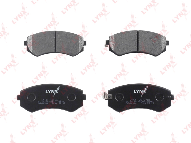 LYNXAUTO BD5710 Колодки тормозные дисковые | перед |