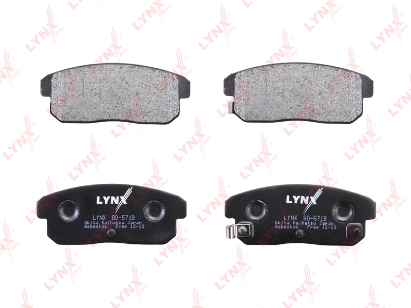 LYNXAUTO BD5719 Колодки тормозные дисковые | зад |