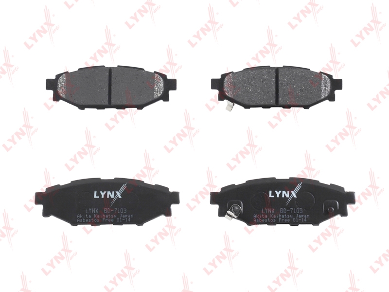LYNXAUTO BD7103 Колодки тормозные дисковые | зад |