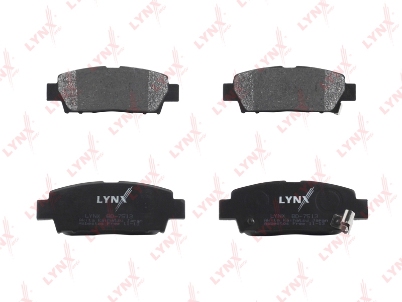 LYNXAUTO BD7513 Колодки тормозные дисковые | зад |
