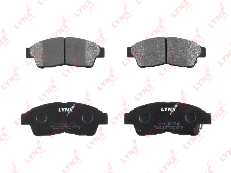 LYNXAUTO BD7516 Колодки тормозные дисковые | перед |