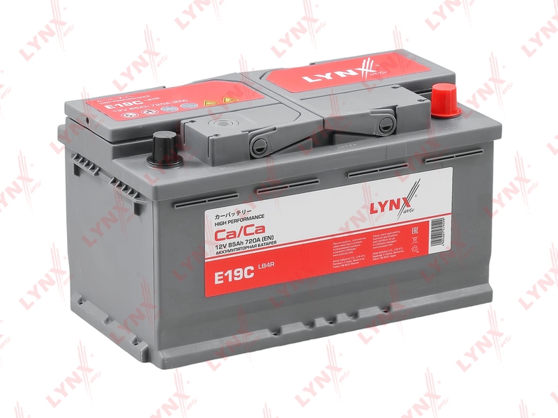 LYNXAUTO E19C Аккумулятор LB4R, 85 Ah, 720 A, обратная, 314X174X174 ETN 58510R