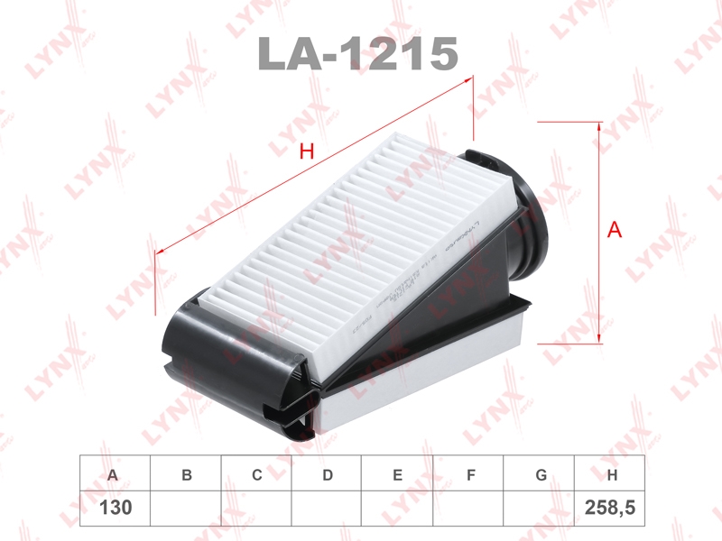 LYNXAUTO LA1215 Фильтр воздушный